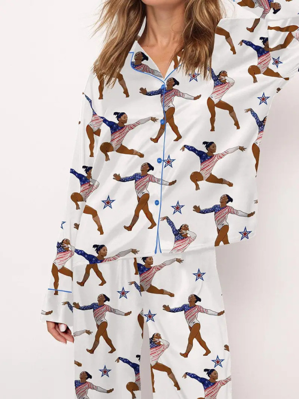 2025跨境新款长袖家居服3D数码印花睡衣情侣亲子服家居服POD定 制|undefined