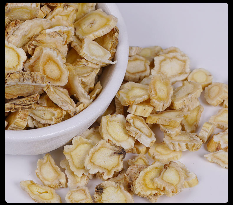 Jie Geng Slices (Platycodon grandiflorus) — Dried Food Herb Root for Tea & Soup, 500g in use