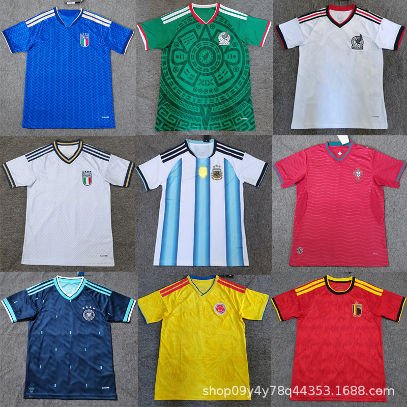 2627 camiseta de fútbol tailandesa fanáticos camiseta de fútbol transfronteriza Copa del Mundo Mba Peya Malden Pele camiseta al por mayor