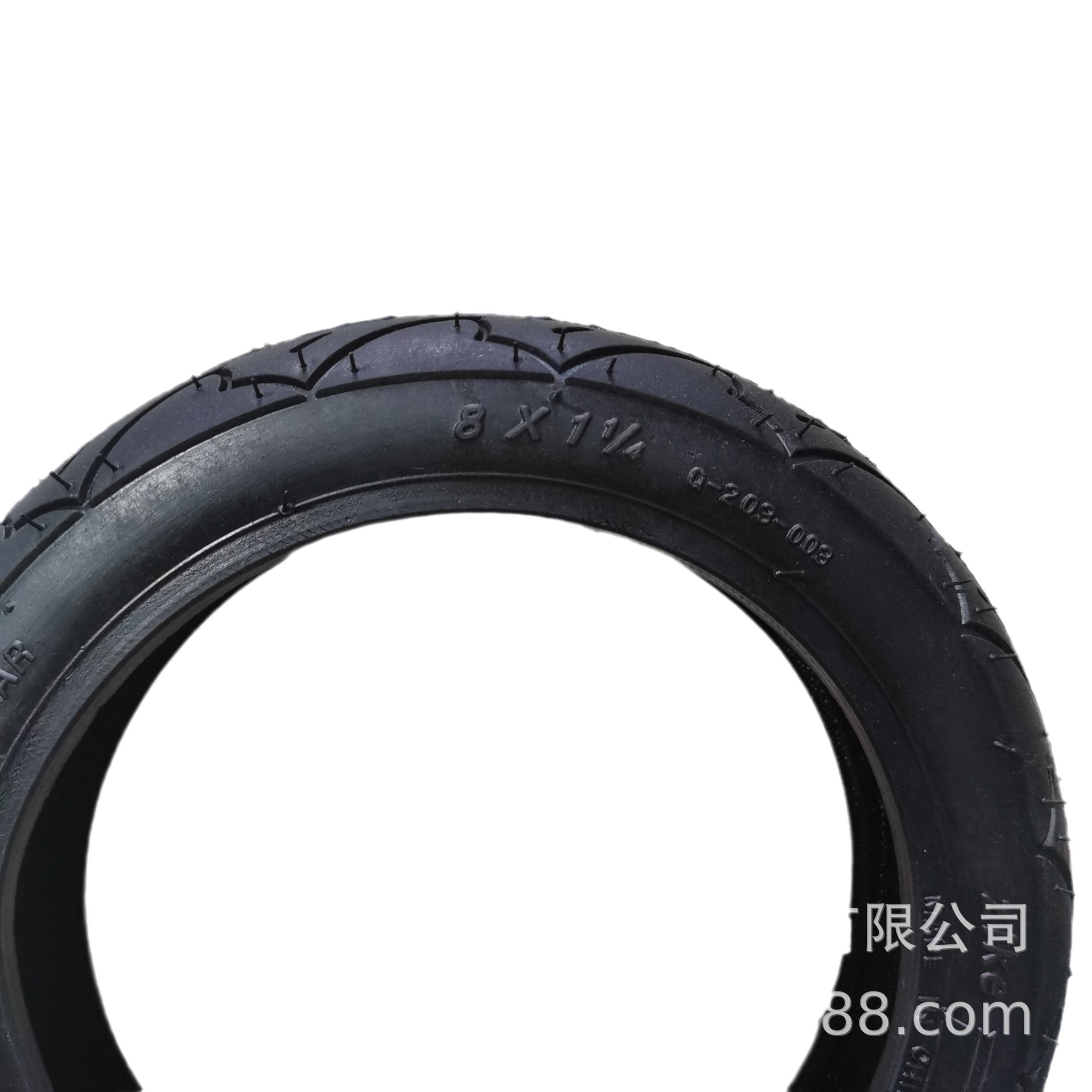 高耐磨真空轮胎8*11/4折叠车轮胎橡胶充气内外胎防爆胎三线花轮