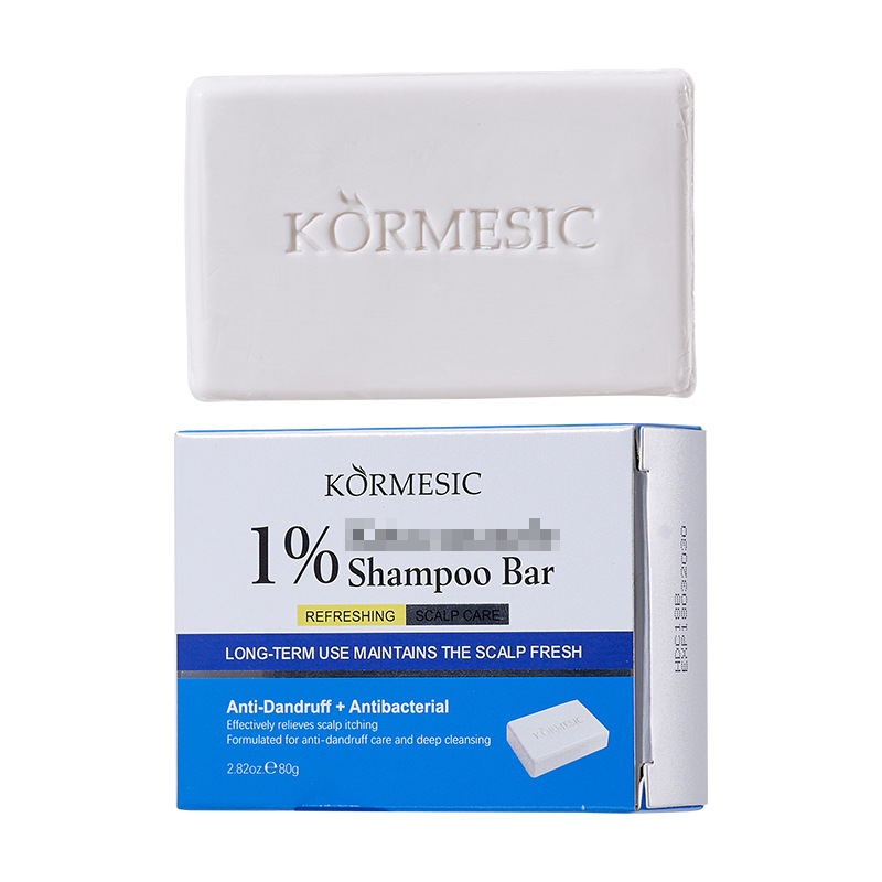 KORMESIC jabón de champú transfronterizo barra de champú para el cuidado de la cabeza comercio exterior al por mayor en inglés completo image 6