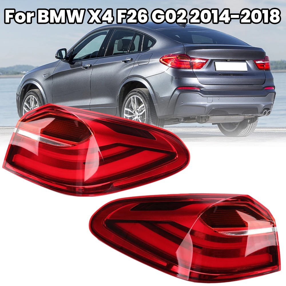 Aplicable a 14 - 18 años BMW X4 conjunto de luz trasera interior y exterior carcasa F26 / G02 luz de marcha atrás luz de freno
