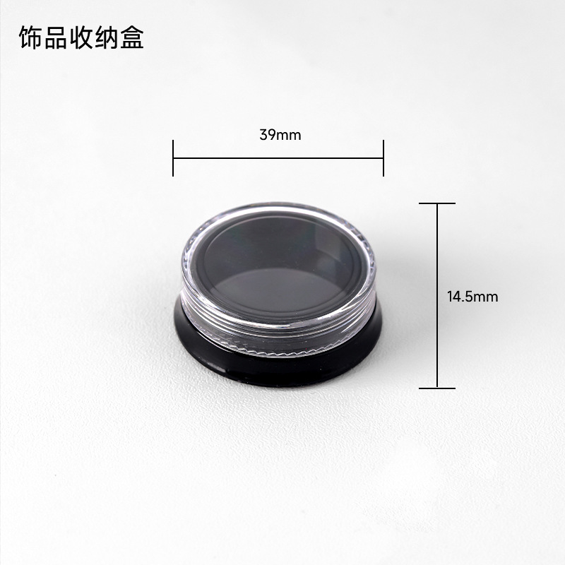 Herramientas de uñas Caja de almacenamiento de joyas Caja de subensamblaje extraíble de 12 compartimentación transparente Caja redonda de joyería de armadura de desgaste cuadrado