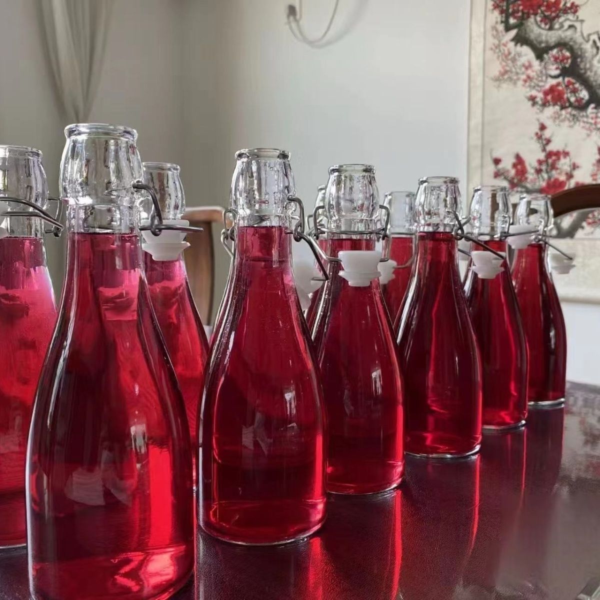 家用泡酒玻璃瓶密封自酿酒瓶带盖空瓶子白酒红酒瓶卡扣果酒酵素瓶