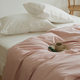 Simple Solid Color Cotton Washable Cotton Quilt Cover Single Piece Japanese Style Non-Print Style 100 Pure Cotton Bed Sheet Bed Cover Nude Sleeping Bed