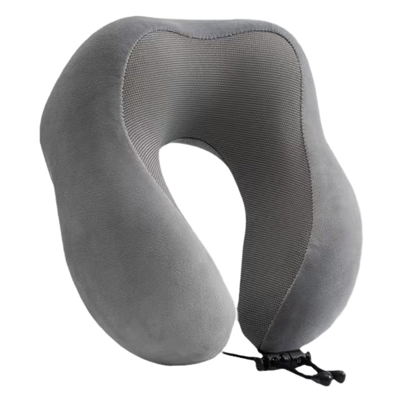 Nuevo comercio exterior transfronterizo, almohada de memoria de rebote lento, almohada en forma de U, almohada de viaje, almohada portátil para columna cervical, almohada cilíndrica para el cuello