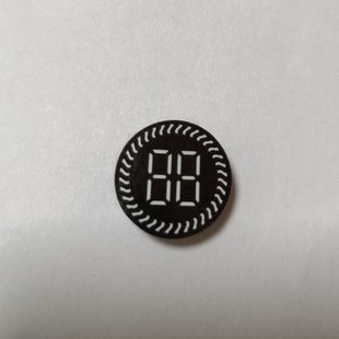 Factory direct supply LED round digital tube with socket bright white light middle 20MM round patch display