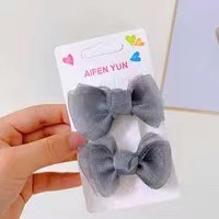 Clipper de cabello de malla de arco para niños brocas de cabello negras lindas frises rotas brocas de cabello adorables adorables joyas de cabello de niña