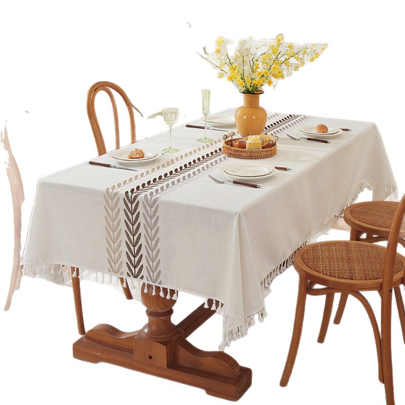 Nórdico explosión espesa mesa de comedor cuadrada casa tela de mesa impermeable resistente al desgaste encaje decoración fábrica mayorista image 6