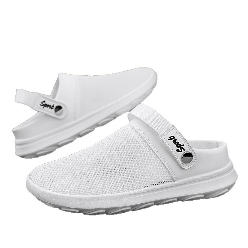 Primavera y verano de 2025 nuevos zapatos de hombre de moda simple puntera patas sandalias zapatos de playa sandalias ligeras casuales