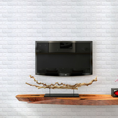 跨境70*38小尺寸3d立體仿磚紋牆貼壁紙XPE泡棉自粘牆紙wallpaper