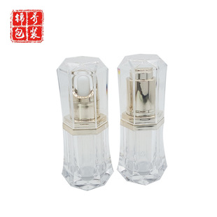 Spot 10ml Manicure Tattoo Dropper Hexagonal Bottle with Cover Essence Empty Bottle Plastic Acrylic Essential Oil Bottle