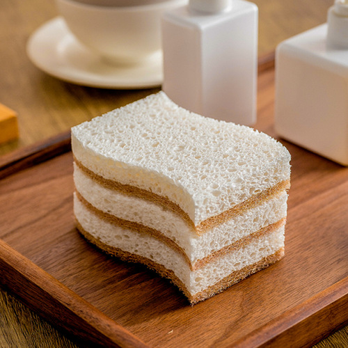 Non-stick oil kitchen dishwashing pot special gift box natural wood pulp cotton thickened household sponge dish brush artifact