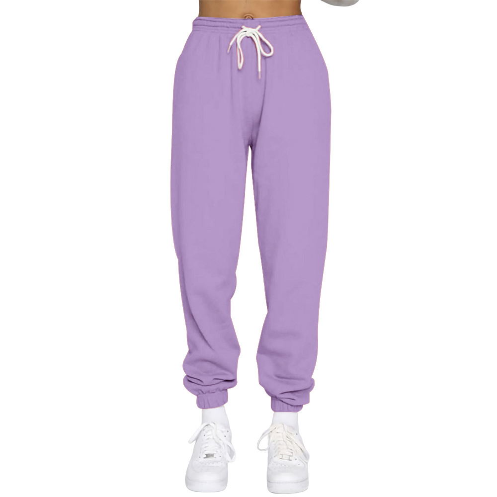 Women's Fashion Solid Color Cotton Polyester Zipper Patchwork Pants Sets display picture 47