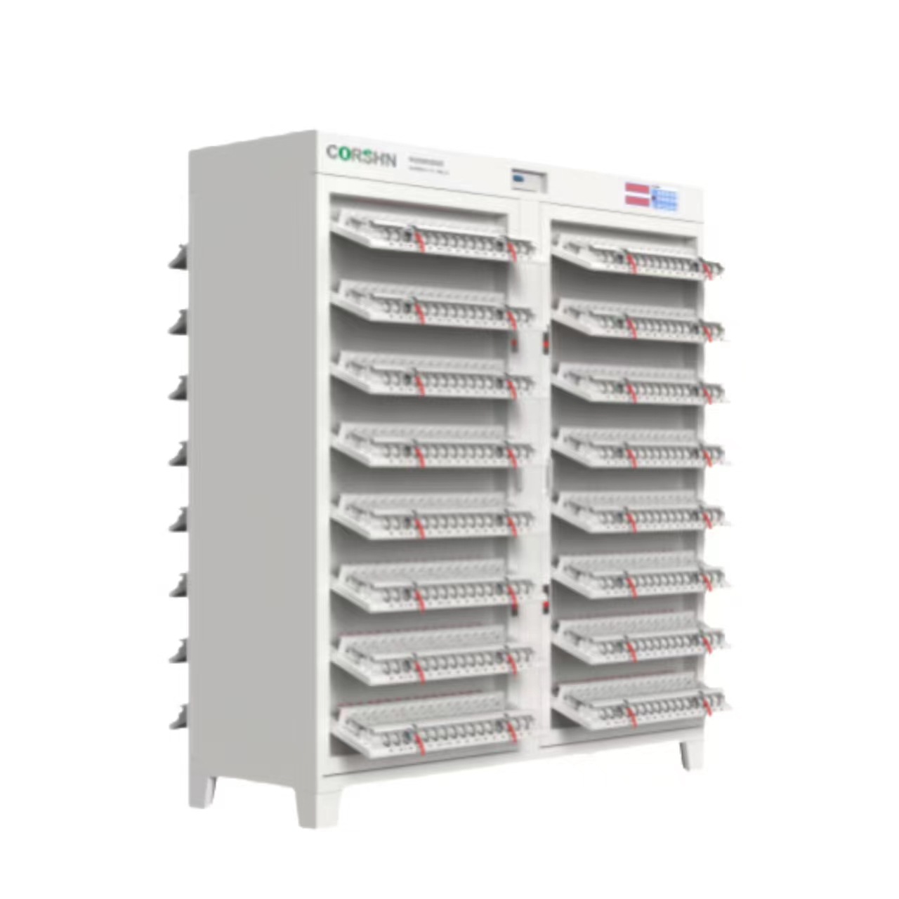 全新快速夹具分容柜5V3A512通道32650等圆柱电芯通用18650电池