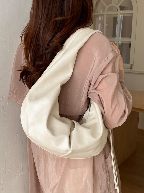 Nuevo paquete transfronterizo perezoso de viento creciente, temperamento femenino de alto nivel, bolso de brazo pequeño, simple y universal.