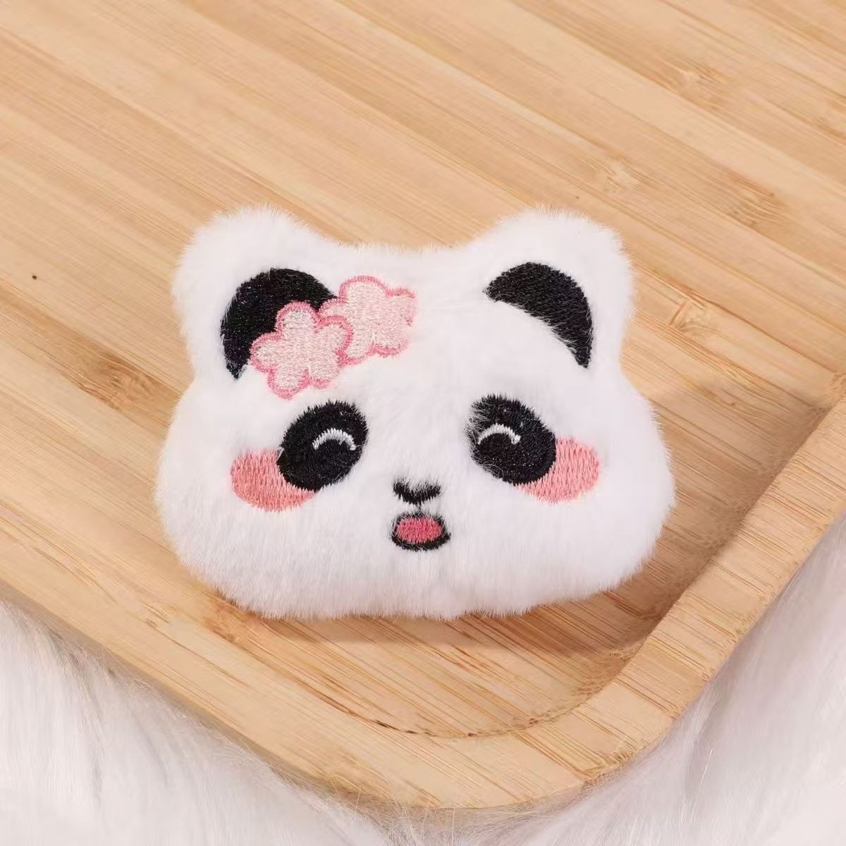Cartoon Panda Plush Brooch For Bags Hats And Clothing Accessories_voghion.com