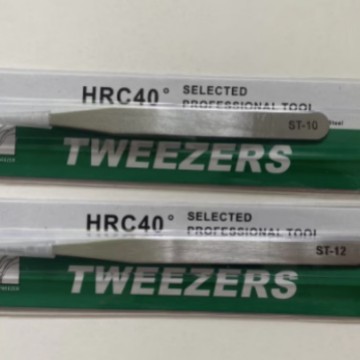 不锈钢镊子ST系列精密尖头防静电燕窝挑毛粉刺夹维修工具