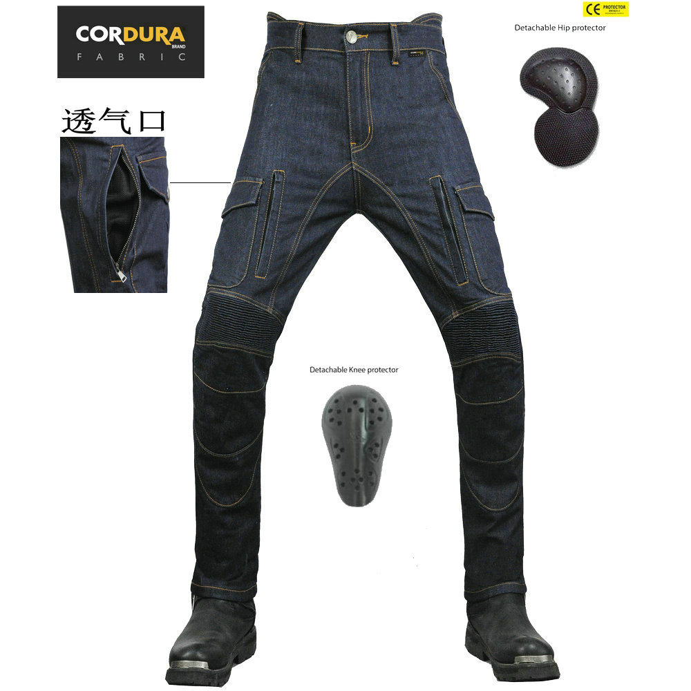 VOLERO K-2 de la motocicleta pantalones vaqueros hombres cuatro estaciones multi-bolsa de ropa de trabajo de la motocicleta pantalones de montar kaudula resistente a la caída