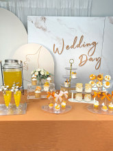 甜品展示架亚克力订婚台摆件生日糕点摆盘冷餐茶歇摆台蛋糕托盘架