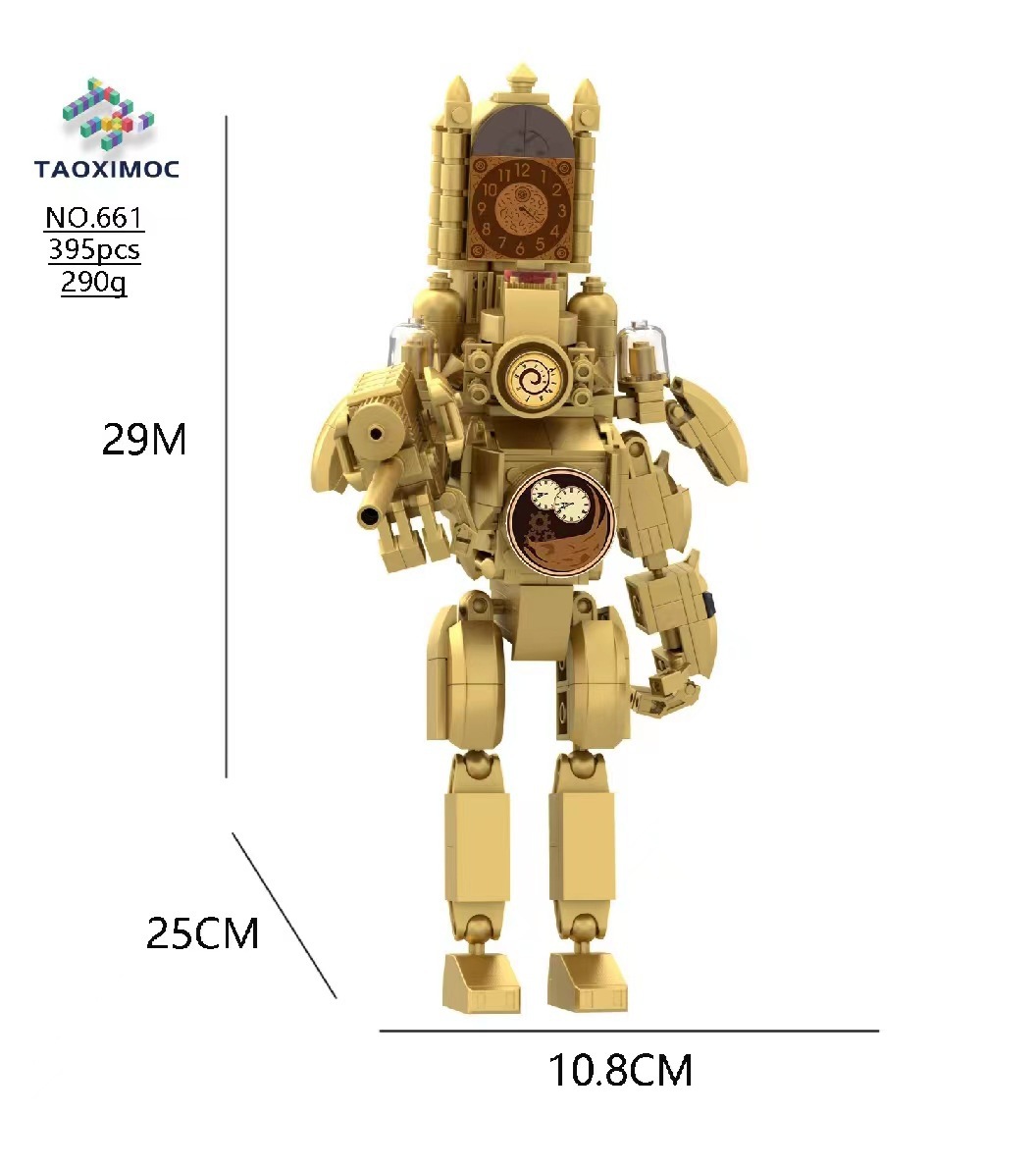 Hombre de vigilancia transfronteriza Titan reloj hombre WC Hombre juguete guerra vigilancia Rey bloques de construcción Titan audio Hombre mano Oficina