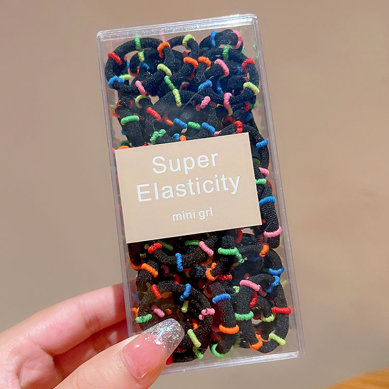 Banda de goma para niños cabeza de corbata femenina chica de alto aspecto no duele el pelo trenza de bebé cabeza cuerda chica Cola de Caballo banda de goma anillo de goma