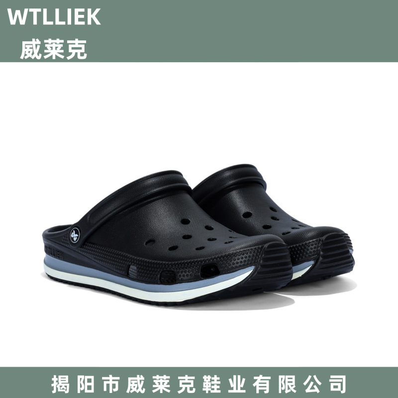 Weilaike Men's Outdoor Beach Clogs, Slippery Feeling Slippers, Non-Slip Cross-Border Closed-Toe Summer Sandals Weilaike Men's Outdoor Beach Clogs, Slippery Feeling Slippers, Non-Slip Cross-Border Closed-Toe Summer Sandals