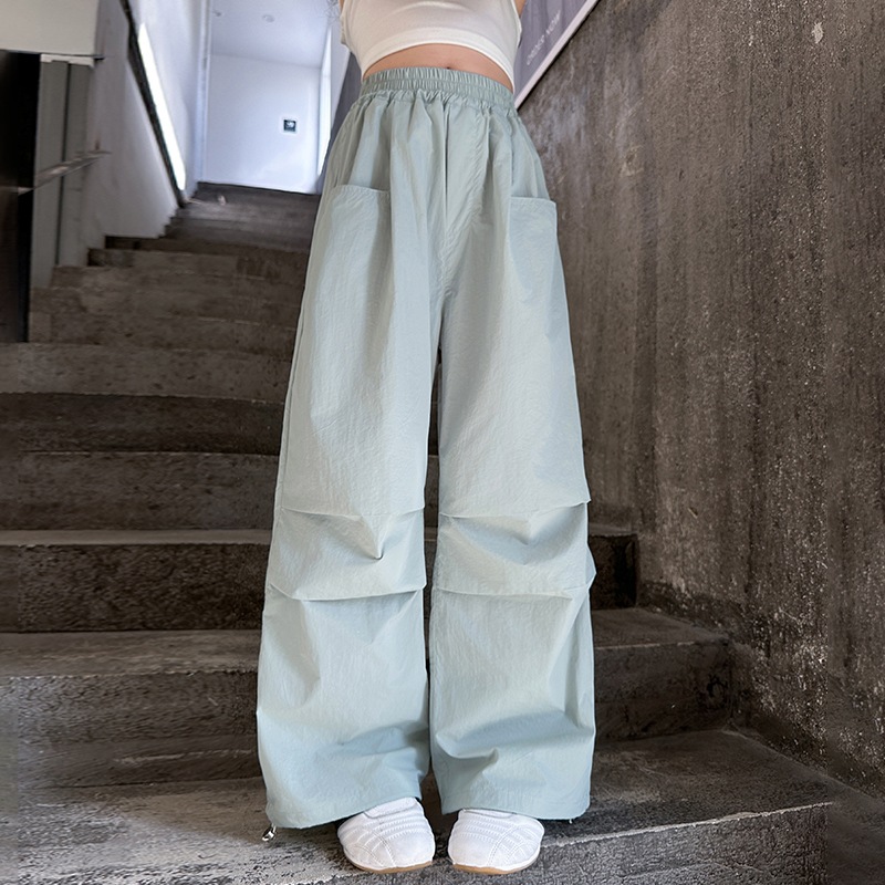 Girl's Pants Summer Thin 2025 New Children's Crockwear Pants Cool Style Girl's Big Children's Sports Pants Summer Wear Foreign Trade