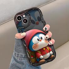 适用苹果15手机壳iPhone14promax/13硅胶软壳11/12可情侣爱哆啦7p