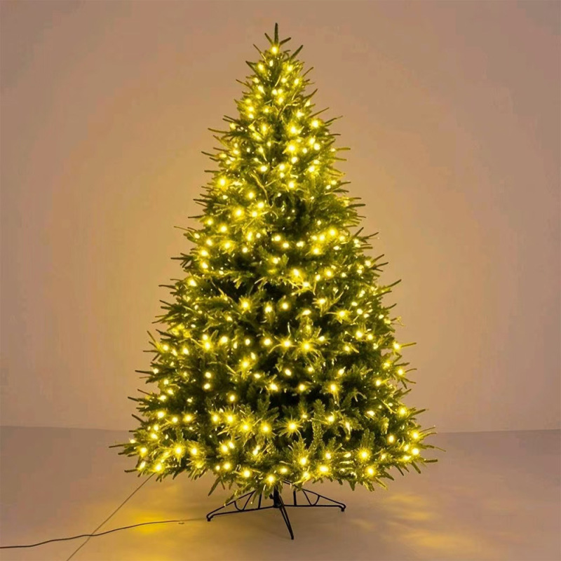 高級PEクリスマスツリーシミュレーション暗号化ライト付きクリスマスツリー大型ツリークリスマスショッピングモール装飾|undefined