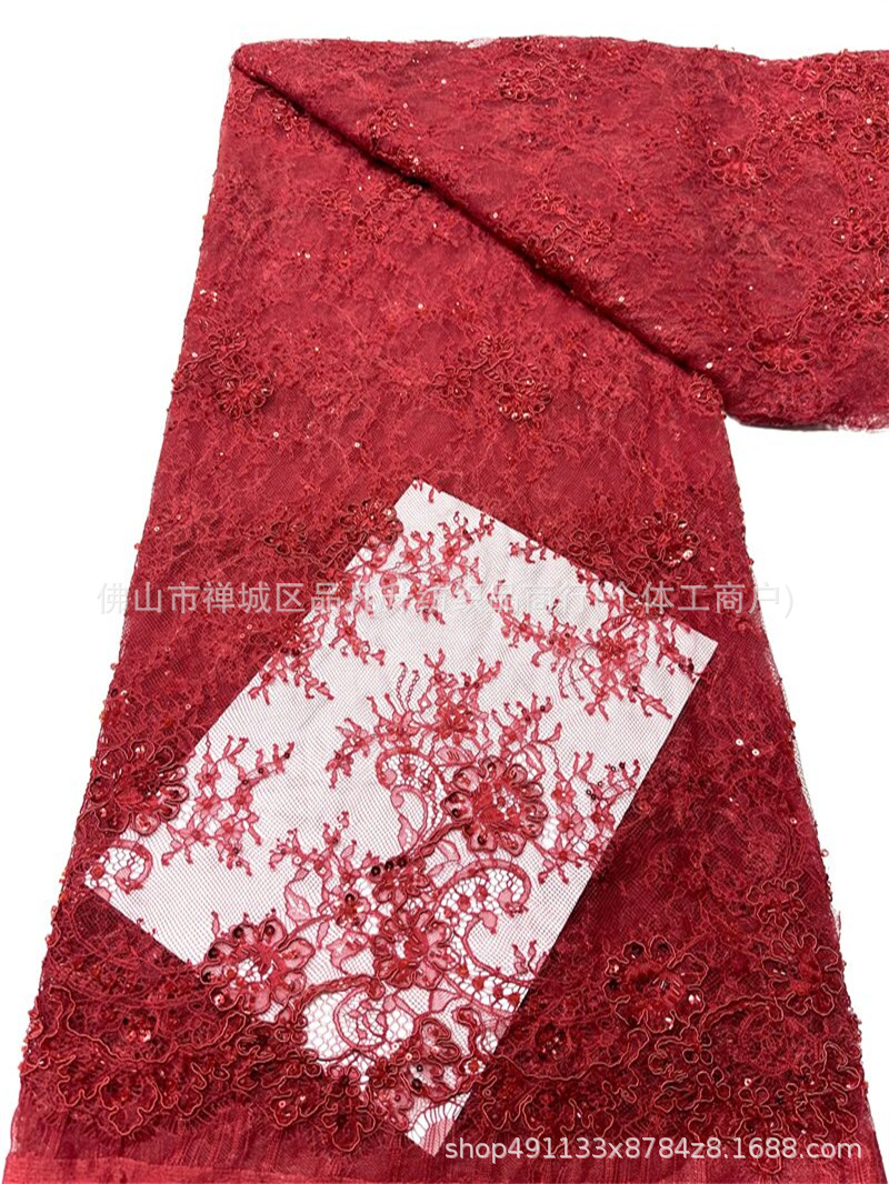 Fabricantes de posicionamiento de automóviles de posicionamiento de perlas de encaje de tela de moda de alta gama ropa de tela de cena comercio exterior transfronterizo