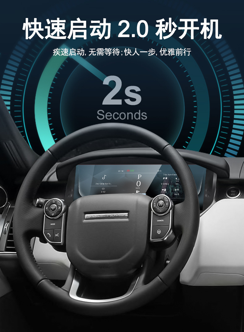 Suitable for Land Rover Range Rover Executive/Sport/Discovery 5 Lcd Instrument Panel 12.3inch Upgraded and Modified Car Dashboard