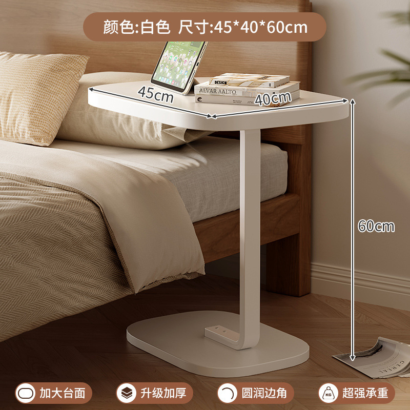 Estante de cabecera dormitorio simple de madera maciza que se puede levantar mesa pequeña sala de estar simple sofá mesa lateral armario mesa pequeña mesa de centro