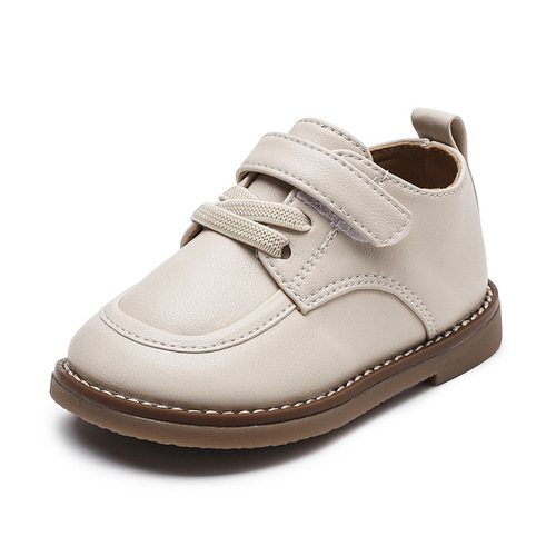 Baby toddler shoes, spring and autumn single shoes, 0-2-3 years old infant casual shoes, boys' soft-soled leather shoes, girls' Korean shoes