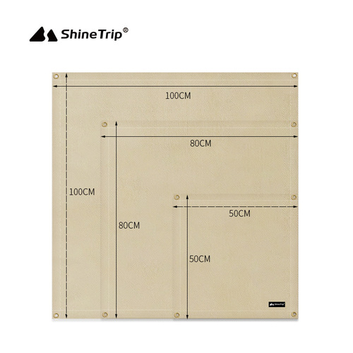 Shanqu outdoor camping barbecue fireproof cloth high temperature resistant fiberglass flame retardant cloth fire resistant anti-scalding insulation mat