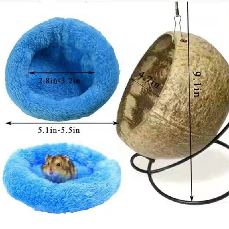 2024, хит продаж, гнездо для хомяка, морская свинка, золотой медведь, подвесное гнездо, хлопковое гнездо для спальни, игрушка из скорлупы кокоса, качели, шейкер, кровать, теплое гнездо из ротанга