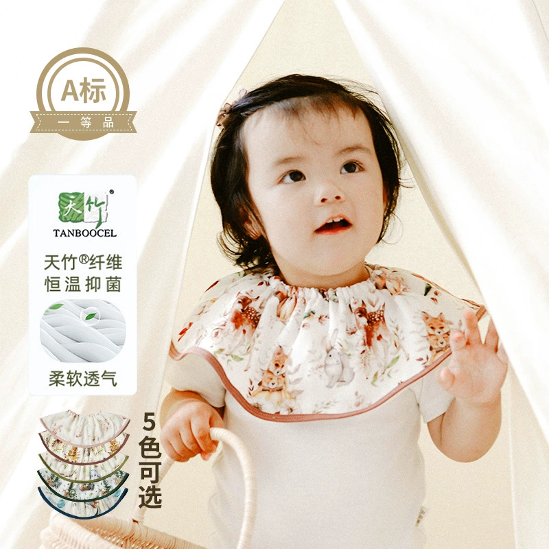 Brand gauze children's eating bib for food