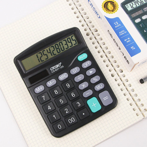 Solar Calculator Student Small Portable Computer Dual Power Supply Office Accounting 837 Calculator Wholesale
