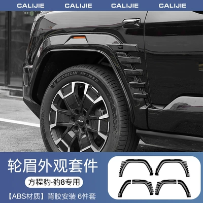 Wheel eyebrow Arch Blackening Kit, 3D Door - fangcheng-leopard-8-widened-wheel-arch-kit-6-piece-set