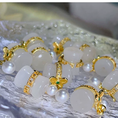 Agate Beads DIY Bracelet Bracelet – Zərgərlik ara hissələri