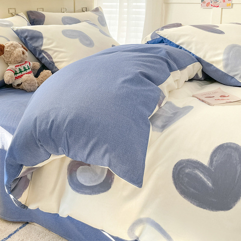 Cobertura de edredón de algodón 128x68 cubierta de edredón de algodón único dormitorio cubierta de edredón 1.5 cuatro partes cuatro estaciones universal