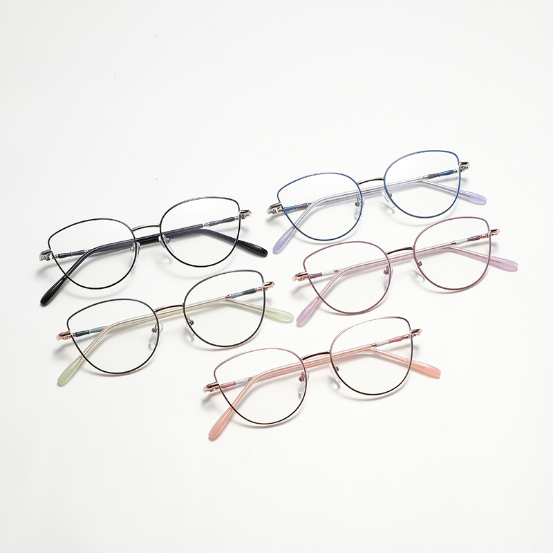 Gafas fotocromáticas estilo ojo de gato, de moda transfronteriza, que hacen que el rostro se vea más pequeño, de aspecto de alta gama, sin graduación, y con filtro de luz azul.