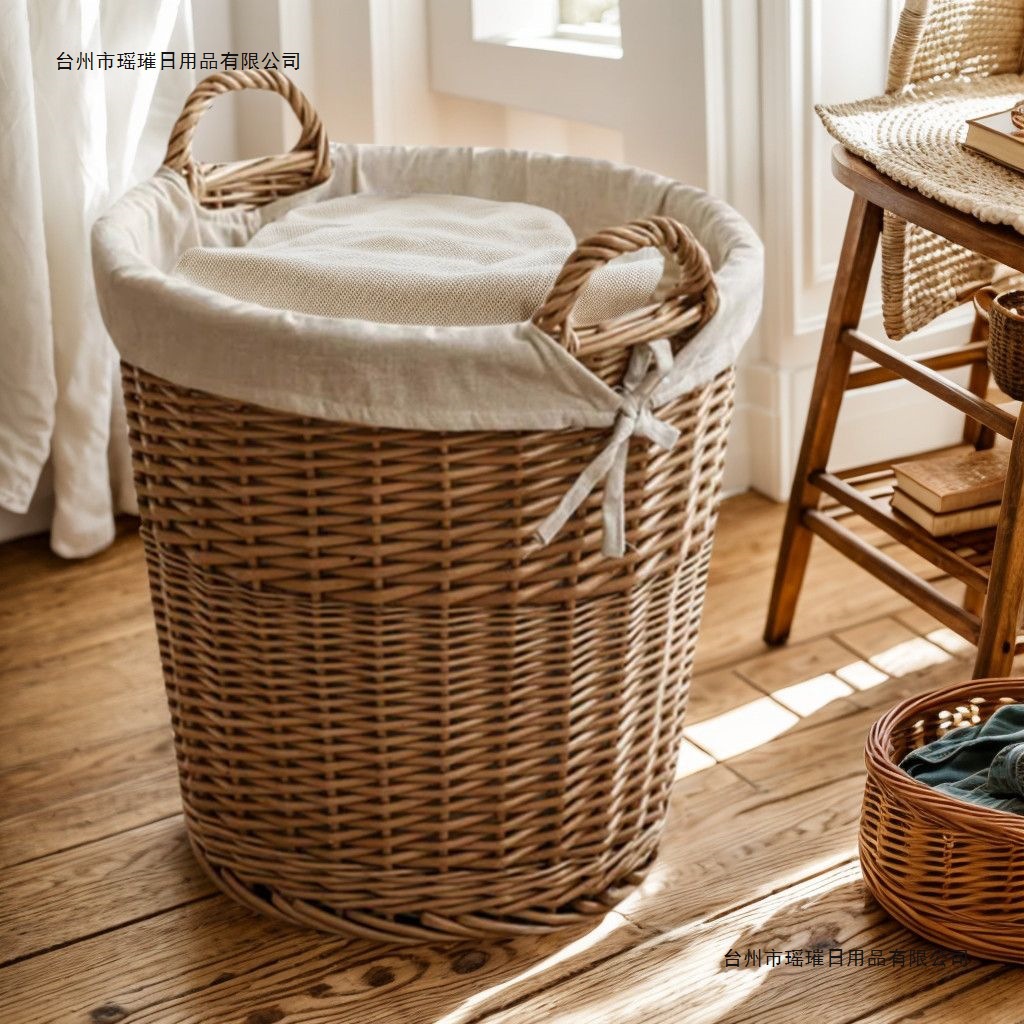 Wicker Laundry Basket Dirty Clothes Storage Basket Clothes Hamper Mid-Autumn Gift Clothes Frame Basket Dirty Clothes Hamper Organizer