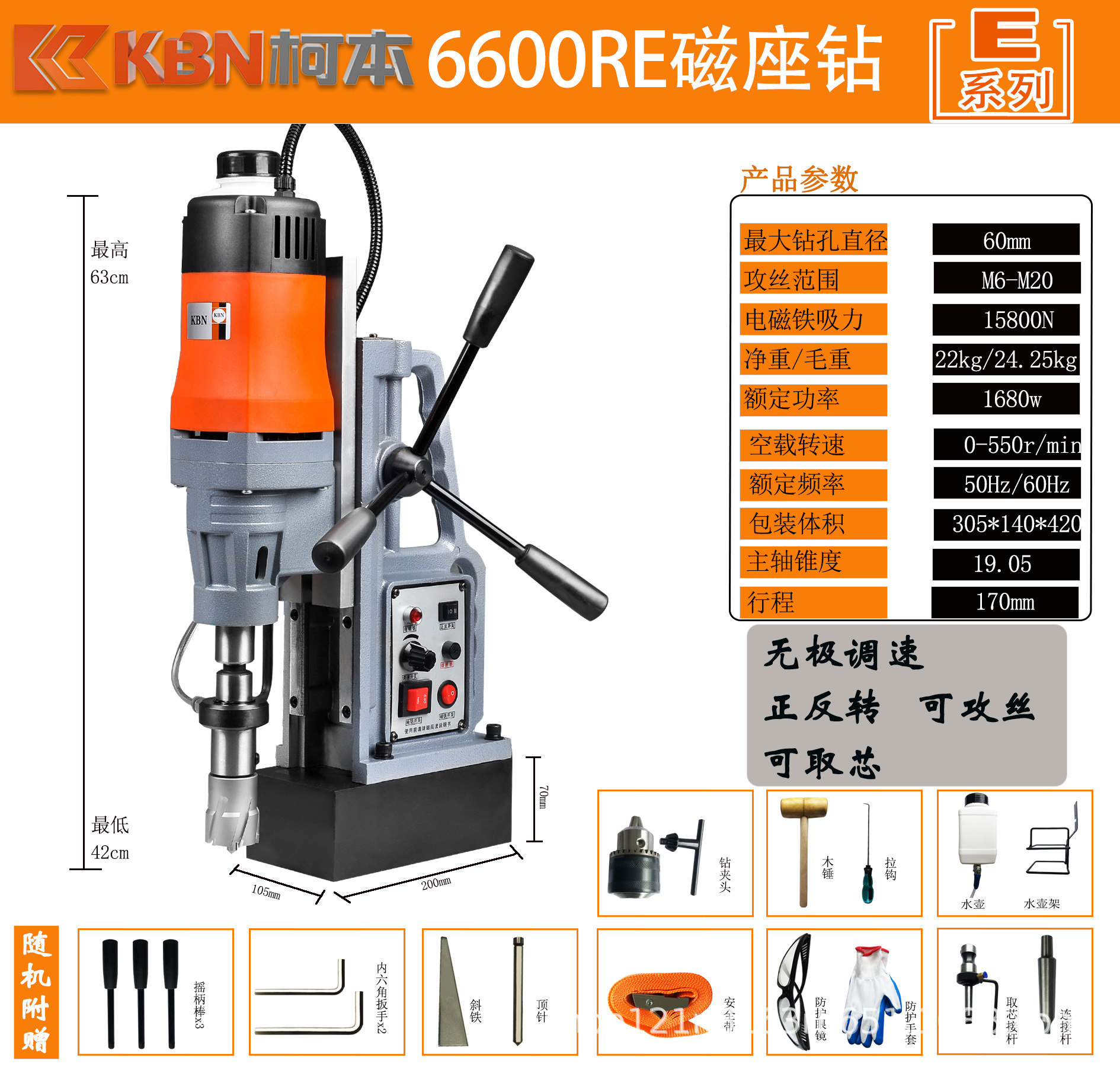 6600RE multi -functional core opening drill