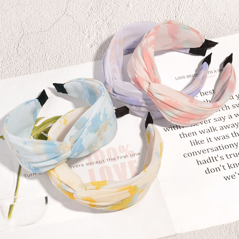 Koreanisches Tie-dye-wolkenstirnband display picture 2