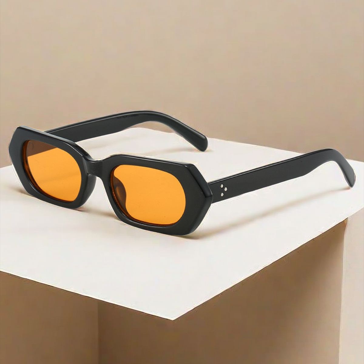 Fashionable square small retro brand sunglasses for men and women