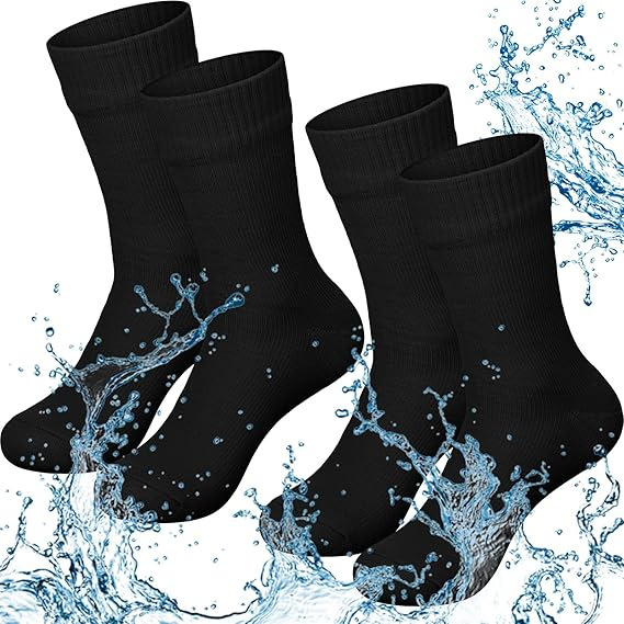 Amazon Breathable Waterproof Sports Socks Mountain Cycling Socks Outdoor Mountaineering Adventure Wading Waterproof Socks Spot