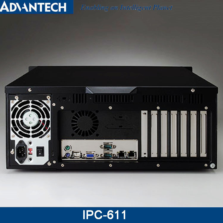 研华工控机IPC-611工控电脑4U机架式双网口IPC-610L同款黑色版本