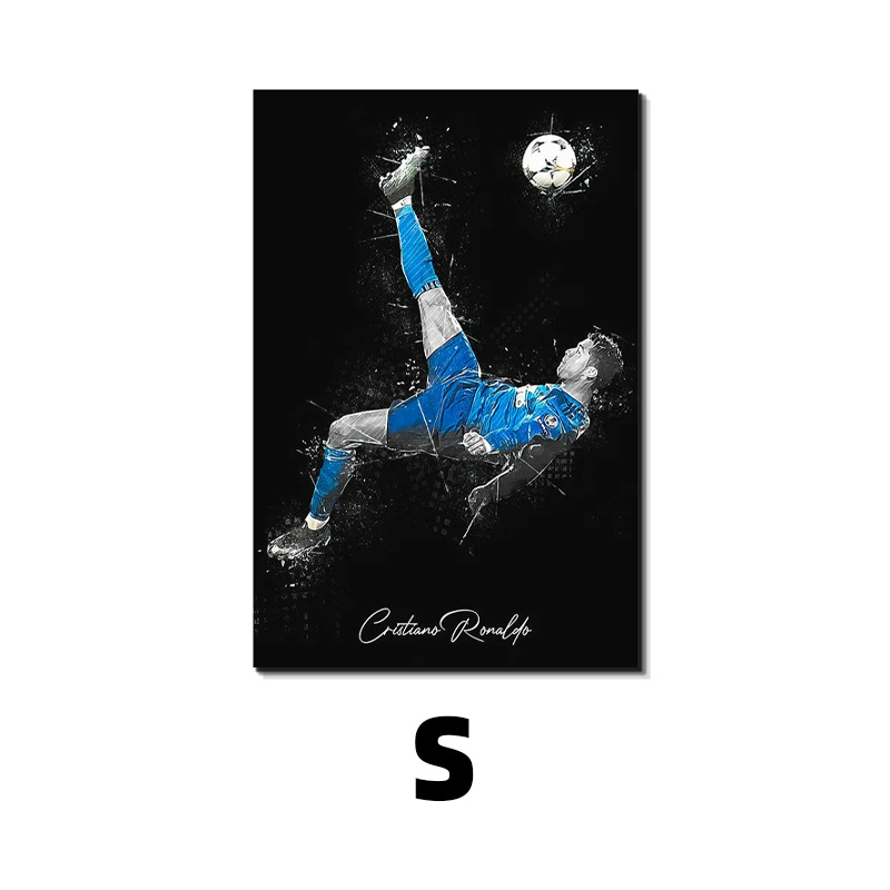 Estrella del fútbol Messi Decoración Pintura Carteles Copa del Mundo Deportistas Sala de estar Dormitorio Paredes Pintura en lienzo Jet