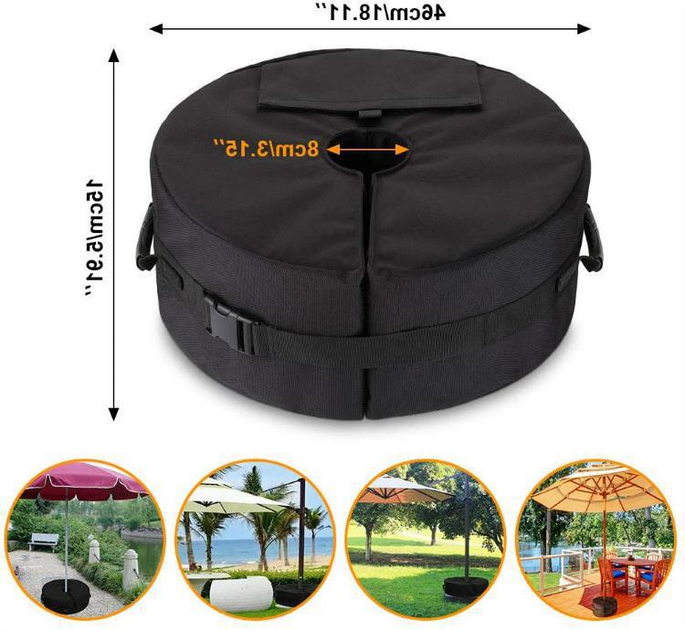 跨境 遮阳雨伞蓬底座防风圆形固定支撑沙包 防塌帐篷沙袋